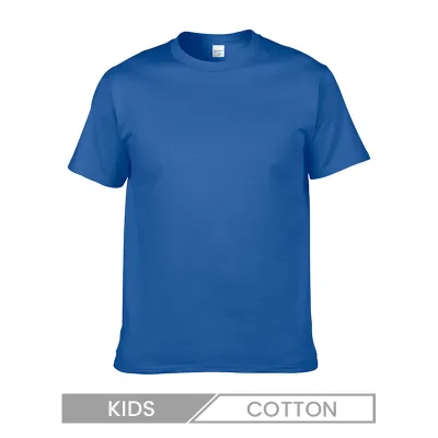Children Casual Solid Color Short Sleeve T-Shirt Custom Logo