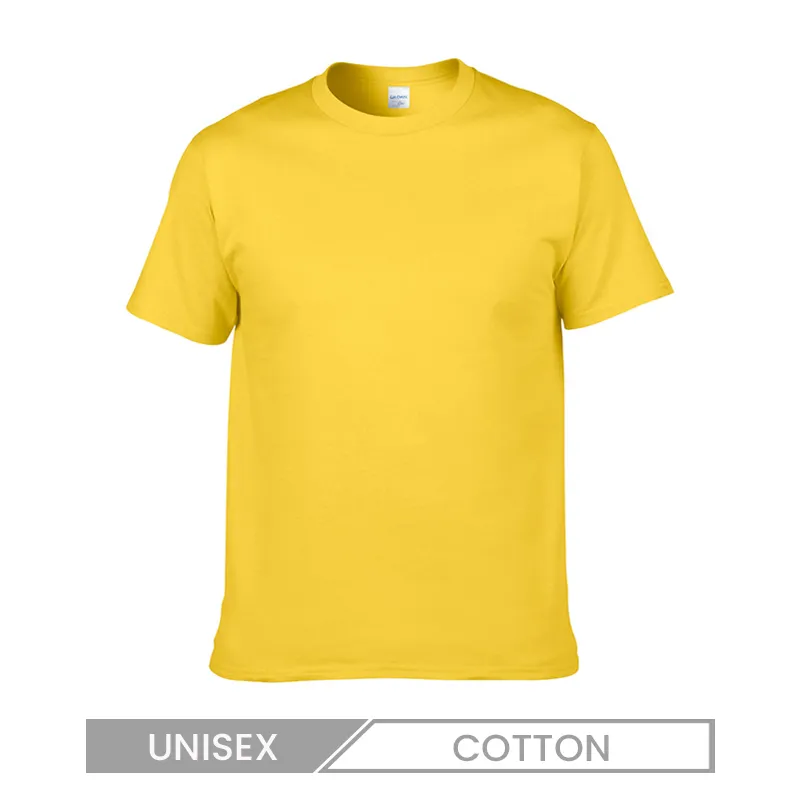 Unisex Casual Versatile Solid Color Cotton T-Shirt