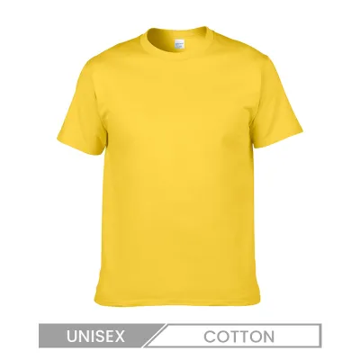 Unisex Casual Versatile Solid Color Cotton T-Shirt