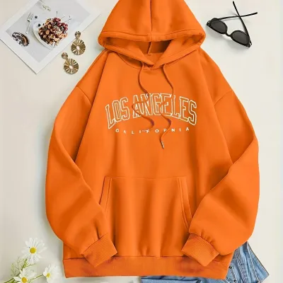 Women Casual Geometric Print Pullover Hoodie