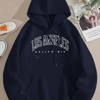 Women Casual Geometric Print Pullover Hoodie