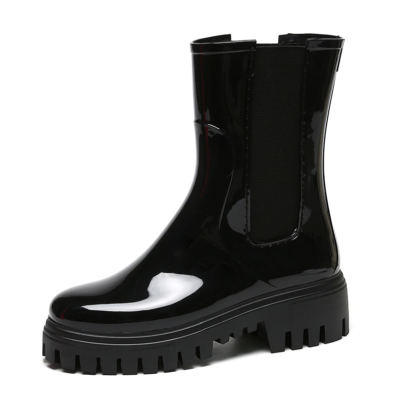 【BAON】Wensha platform rain boots Amazon.com: New Years Decorations Wide Rain Boots Women