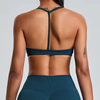 Women Seamless Backless Quick-Drying Sports Yoga Bra