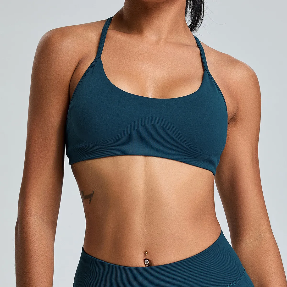 Women Seamless Backless Quick-Drying Sports Yoga Bra