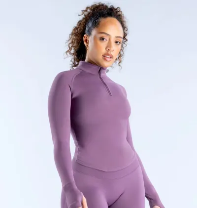 Women Casual Solid Color Long-Sleeve Zipper Tight Yoga Jacket