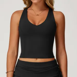 Women Casual Quick-Dry Nylon Sports Tank Top