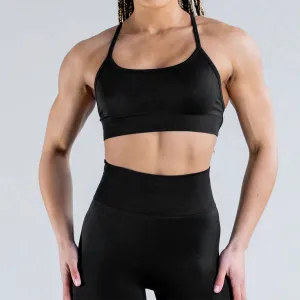 Women Casual Solid Color Seamless Backless Yoga Bra