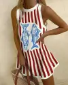 White-Red Stripe