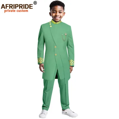 African Children Clothing Two-Piece Kaftan Dress Set