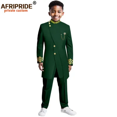 African Children Clothing Two-Piece Kaftan Dress Set