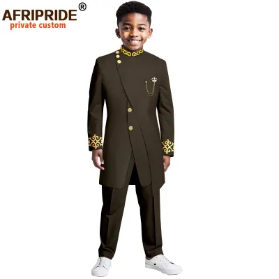 African Children Clothing Two-Piece Kaftan Dress Set