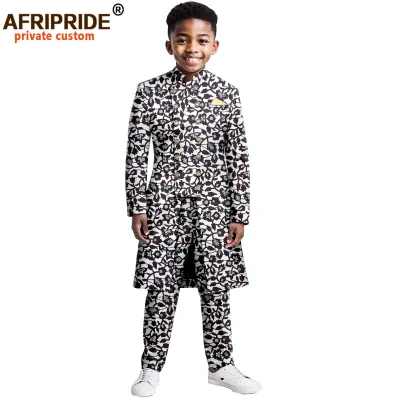 African Children Clothing Two-Piece Kaftan Dress Set