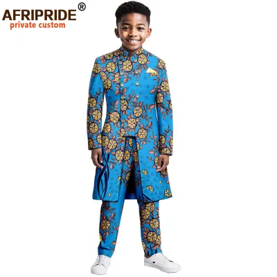 African Children Clothing Two-Piece Kaftan Dress Set
