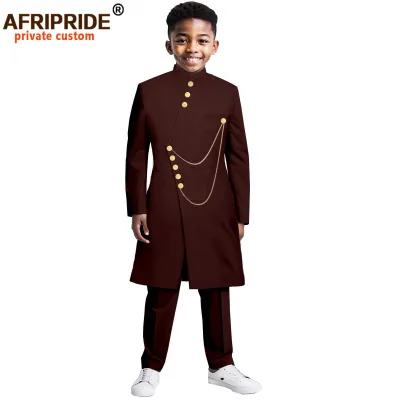 African Children Two-Piece Kaftan Dress Set