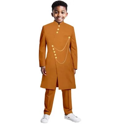 African Children Two-Piece Kaftan Dress Set