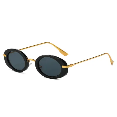 Women Fashion Retro Small Frame Oval Sunglasses