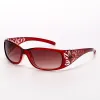 Transparent Burgundy Frame Reddish