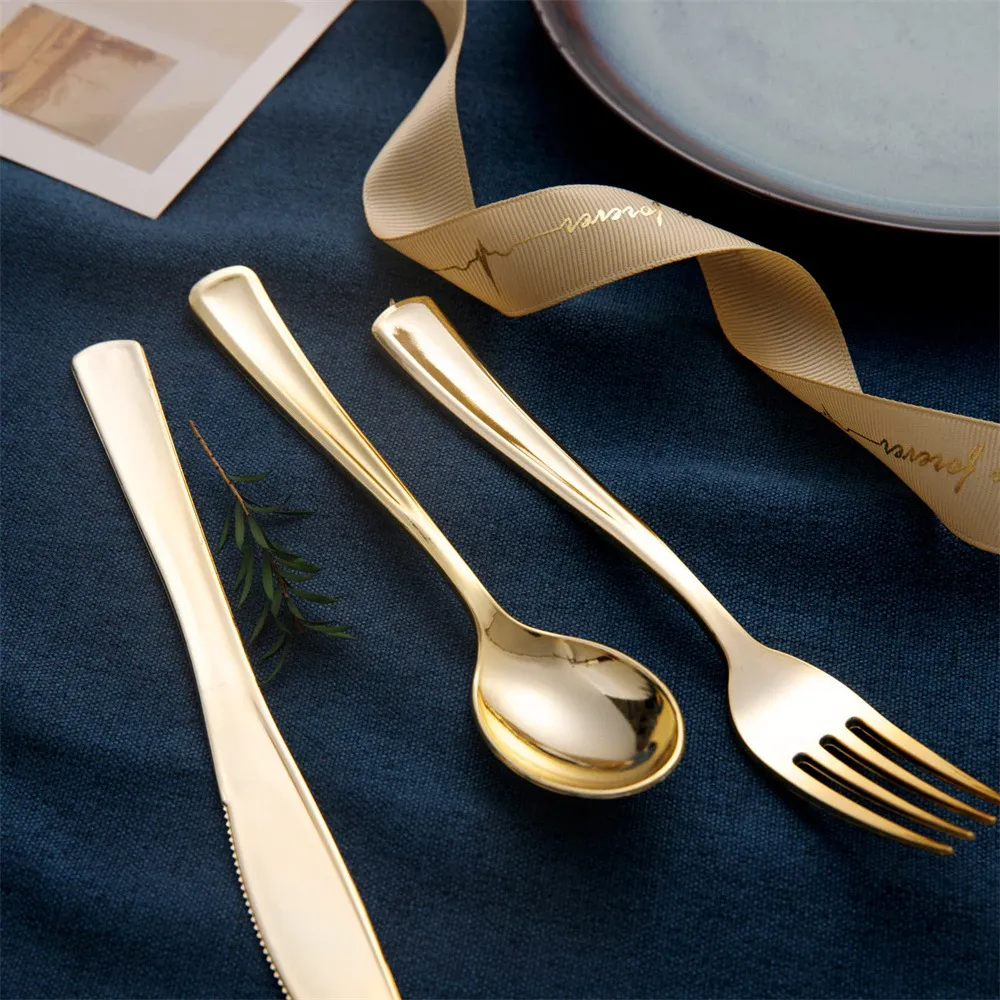 Plastic Disposable Cutlery Simple Style