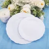 10.25 Inch 26Cm White Relief Plate 1 Pack