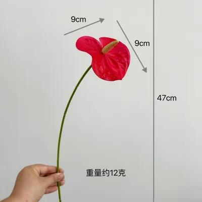 Mini Simulation PU Pink and Green Palm Fake Flower Wedding Party Decoration Home Floriculture
