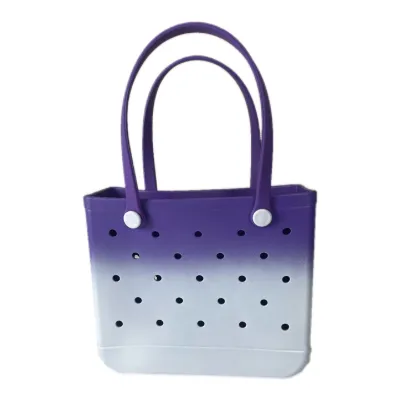 38*30*13cm Gradient Eva Beach Hole Handbag for Women Men