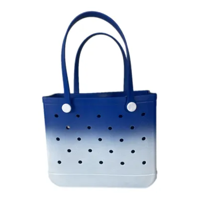 38*30*13cm Gradient Eva Beach Hole Handbag for Women Men