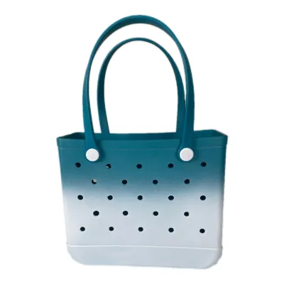 38*30*13cm Gradient Eva Beach Hole Handbag for Women Men