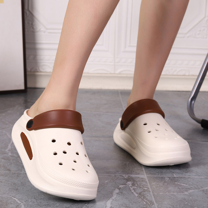 Wholesale Women Fashion Casual Contrast Colorthick-Soled Non