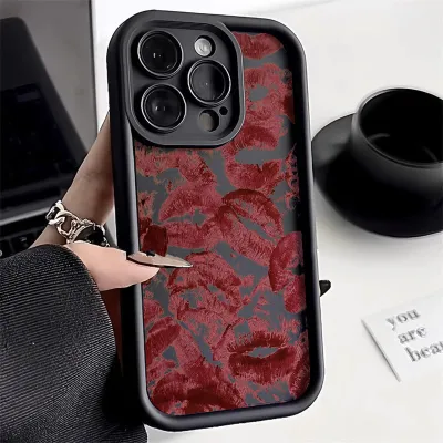 Women Fashion Lip Print Drop-Proof Soft TPU Iphone Case