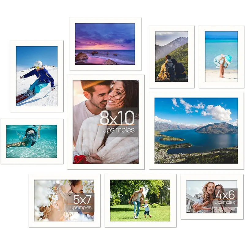 8x10 Inch Simple PVC Photo Frame for Home Decoration