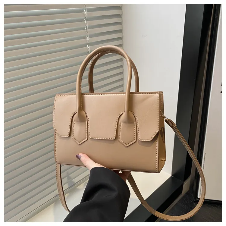 Women Fashion Casual Street Trend PU Small Square Handbag