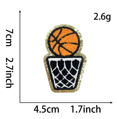 Basketball Theme Cloth Embroidery Stickers Clothes Decorative Accessories