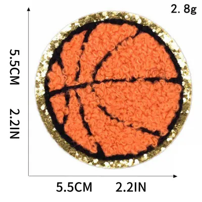 Basketball Theme Cloth Embroidery Stickers Clothes Decorative Accessories