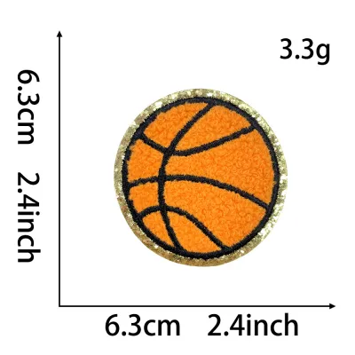 Basketball Theme Cloth Embroidery Stickers Clothes Decorative Accessories