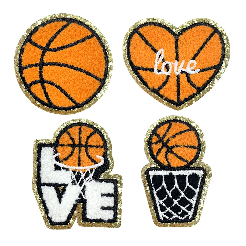 Basketball Theme Cloth Embroidery Stickers Clothes Decorative Accessories