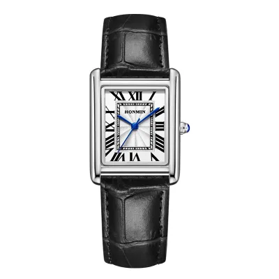 Fashion Casual Simple Square Dial Waterproof Quartz Watch 30M