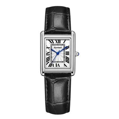 Fashion Casual Simple Square Dial Waterproof Quartz Watch 30M