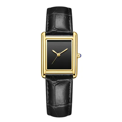 Fashion Casual Simple Square Dial Waterproof Quartz Watch 30M