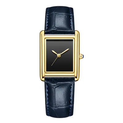 Fashion Casual Simple Square Dial Waterproof Quartz Watch 30M