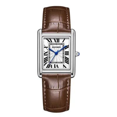 Fashion Casual Simple Square Dial Waterproof Quartz Watch 30M