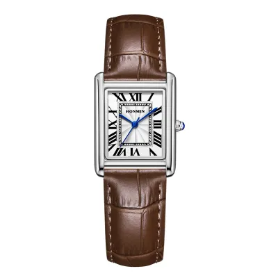 Fashion Casual Simple Square Dial Waterproof Quartz Watch 30M