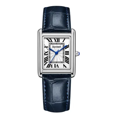 Fashion Casual Simple Square Dial Waterproof Quartz Watch 30M