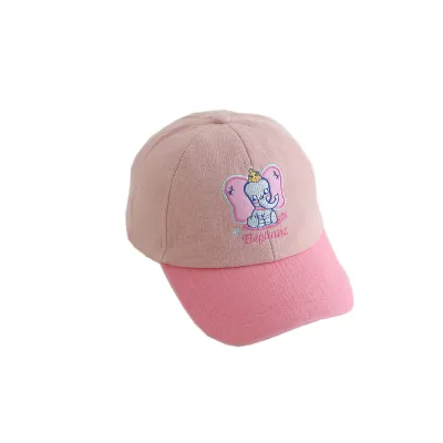 Kids Fashion Cartoon Animal Embroidery Pure Cotton Baseball Cap Dome