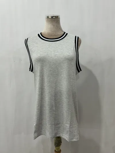 Custom Men Sleeveless Contrast Basketball Jerseys Cotton Blend