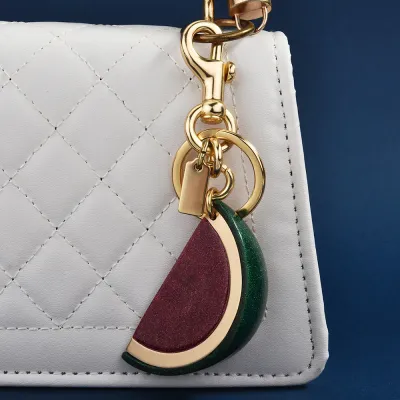Fashion Simple Watermelon Pendant Keychain