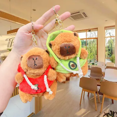 Cute Cartoon Plush Guinea Pig Keychain Bag Pendant