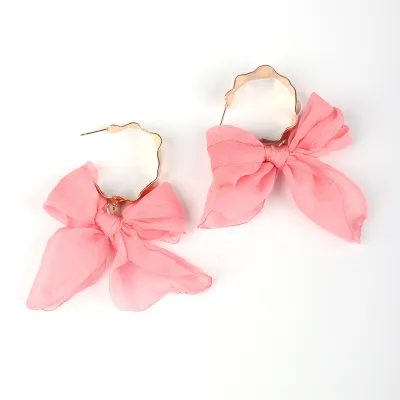 Holiday Bohemian Bow Copper Earrings Instagram Wind
