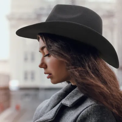 Fashion Casual Retro Western Suede Sun Hat