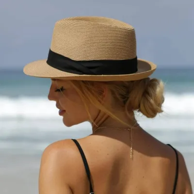 Women Fashion Casual Simple Straw Sun Hat