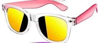 Children's Ethnic Retro Square Frame Outdoor Beach Holiday Sunglasses